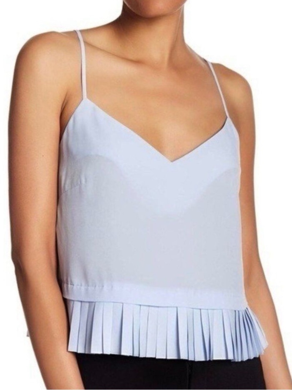 French Connection Polly Pleated Hem
Cami Top in Lavender. Women’s XS